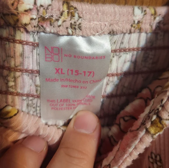 No Boundaries NWT XL pink floral sleeveless dress - Picture 3 of 5